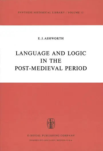 Cover of Language and Logic in the Post-Medieval Period