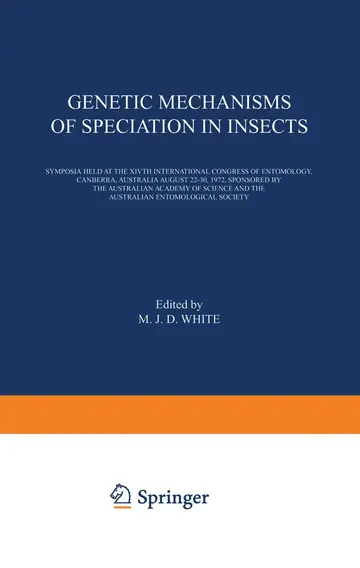 Cover of Genetic Mechanisms of Speciation in Insects