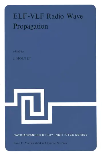 Cover of ELF-VLF Radio Wave Propagation