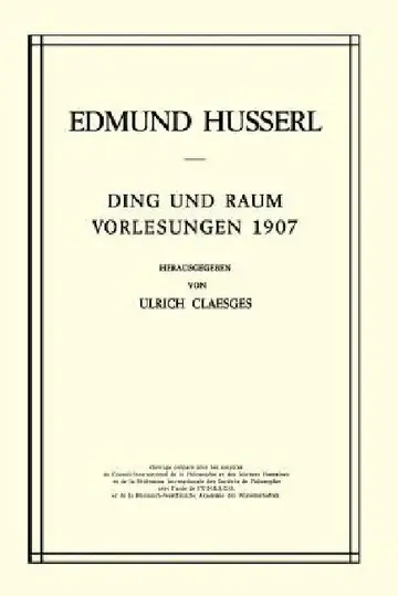 Cover of Ding Und Raum