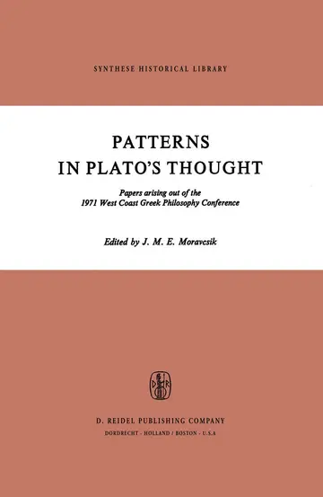 Cover of Patterns in Plato’s Thought