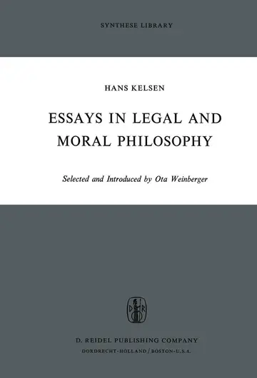 Cover of Essays in Legal and Moral Philosophy