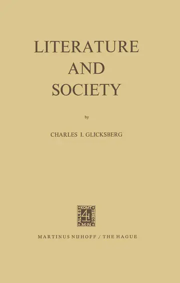 Cover of Literature and Society