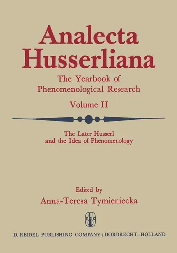 Cover of The Later Husserl and the Idea of Phenomenology