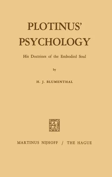 Cover of Plotinus’ Psychology