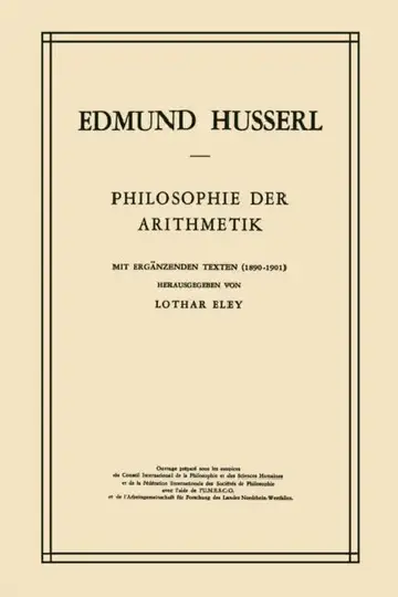 Cover of Philosophie Der Arithmetik