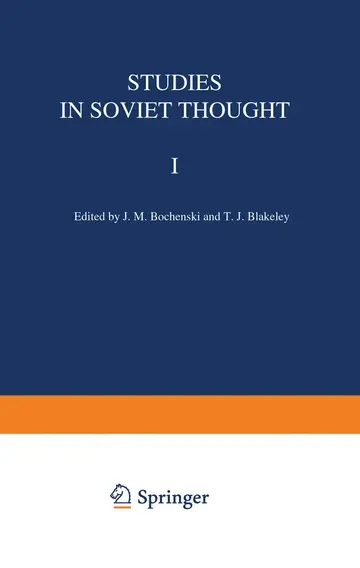 Cover of Studies in Soviet Thought