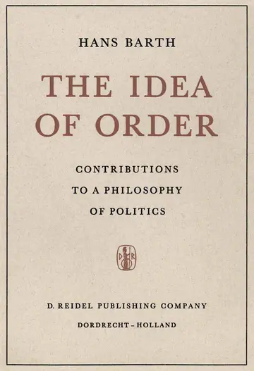 Cover of The Idea of Order