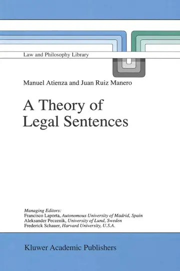 Cover of A Theory of Legal Sentences