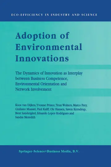 Cover of Adoption of Environmental Innovations