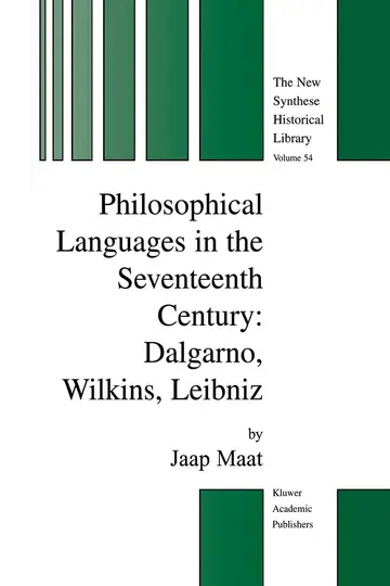 Cover of Philosophical Languages in the Seventeenth Century