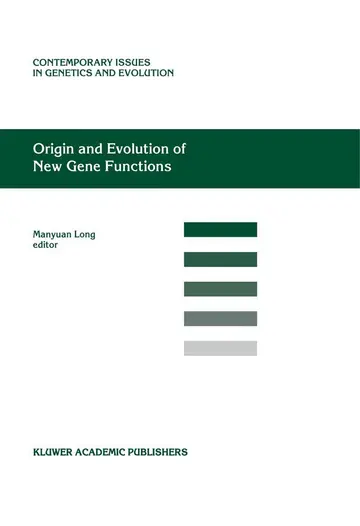 Cover of Origin and Evolution of New Gene Functions