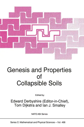 Cover of Genesis and Properties of Collapsible Soils