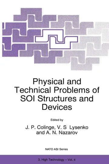 Cover of Physical and Technical Problems of Soi Structures and Devices