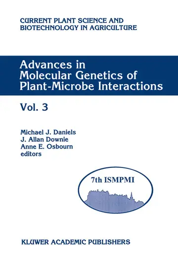 Cover of Advances in Molecular Genetics of Plant-Microbe Interactions