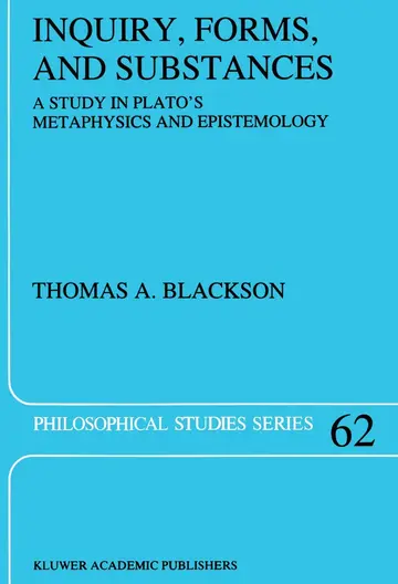 Cover of Inquiry, Forms, and Substances
