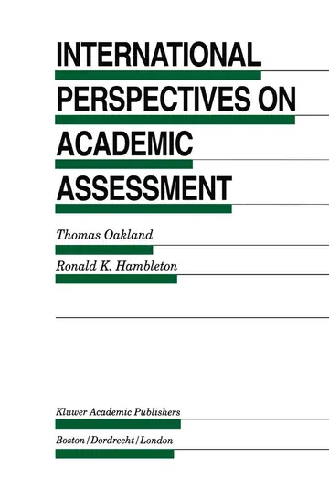 Cover of International Perspectives on Academic Assessment