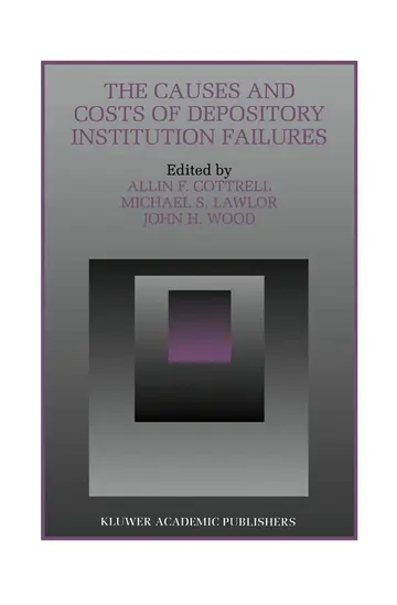 Cover of The Causes and Costs of Depository Institution Failures