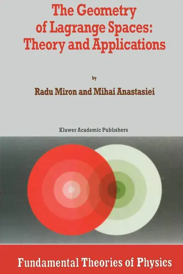 Cover of The Geometry of Lagrange Spaces