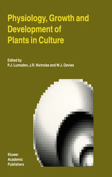 Cover of Physiology, Growth and Development of Plants in Culture