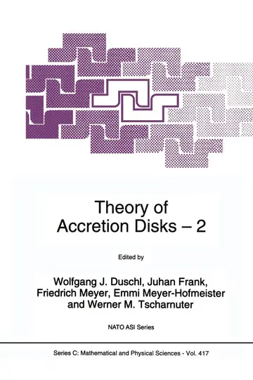 Cover of Theory of Accretion Disks 2