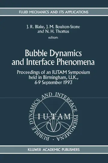 Cover of Bubble Dynamics and Interface Phenomena