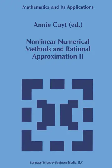 Cover of Nonlinear Numerical Methods and Rational Approximation II