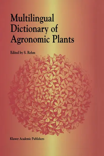 Cover of Multilingual Dictionary of Agronomic Plants