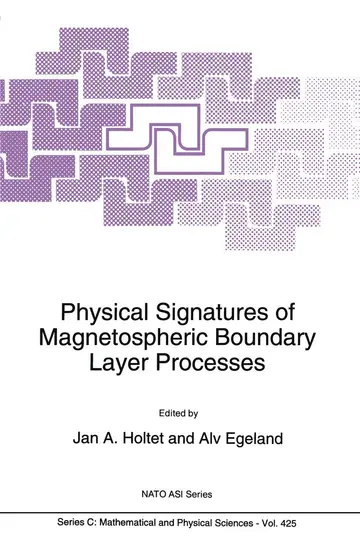 Cover of Physical Signatures of Magnetospheric Boundary Layer Processes