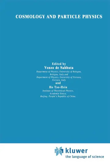 Cover of Cosmology and Particle Physics