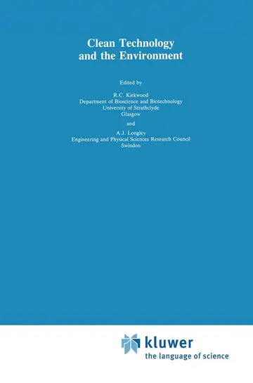 Cover of Clean Technology and the Environment