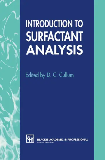 Cover of Introduction to Surfactant Analysis