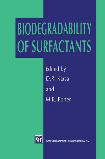 Cover of Biodegradability of Surfactants