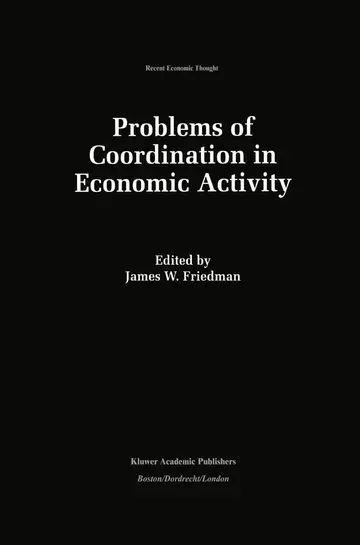 Cover of Problems of Coordination in Economic Activity