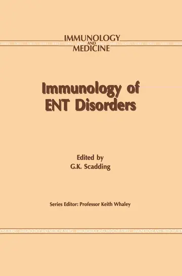 Cover of Immunology of ENT Disorders