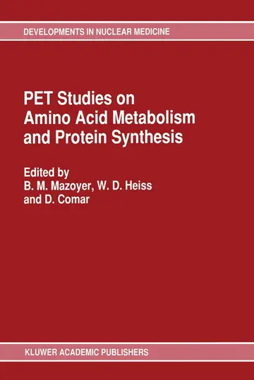 Cover of Pet Studies on Amino Acid Metabolism and Protein Synthesis