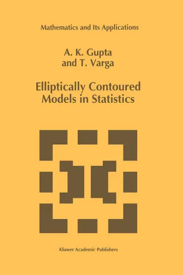 Cover of Elliptically Contoured Models in Statistics