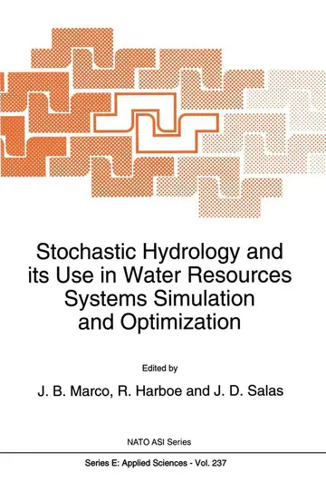 Cover of Stochastic Hydrology and Its Use in Water Resources Systems Simulation and Optimization