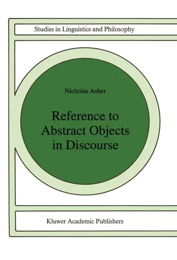 Cover of Reference to Abstract Objects in Discourse