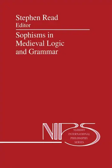 Cover of Sophisms in Medieval Logic and Grammar