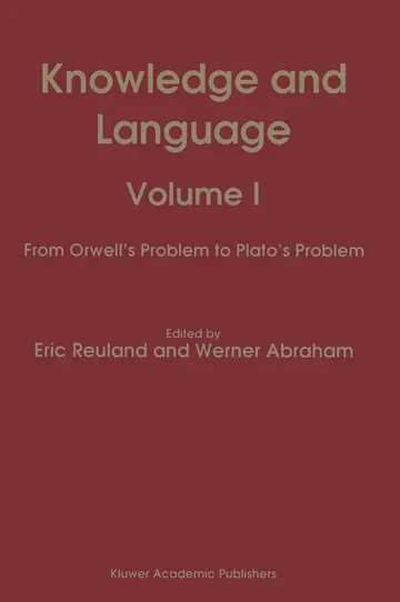 Cover of Knowledge and Language