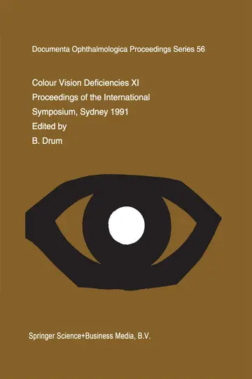 Cover of Colour Vision Deficiencies XI
