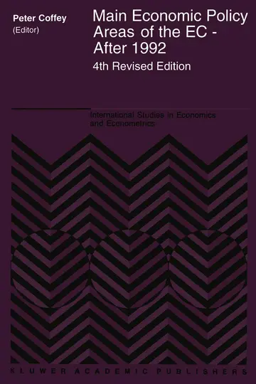 Cover of Main Economic Policy Areas of the EC - After 1992