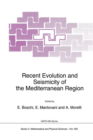 Cover of Recent Evolution and Seismicity of the Mediterranean Region