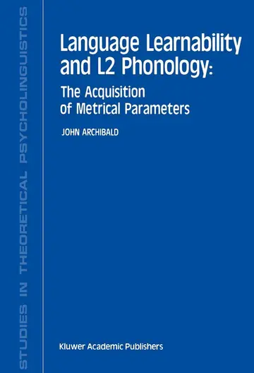 Cover of Language Learnability and L2 Phonology