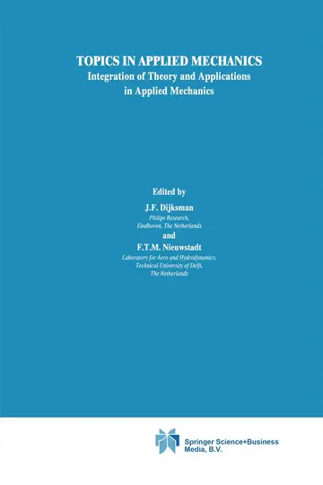 Cover of Topics in Applied Mechanics
