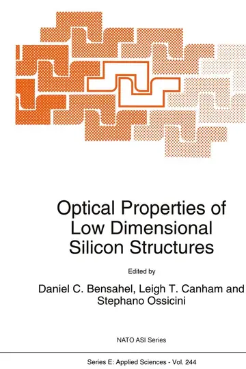 Cover of Optical Properties of Low Dimensional Silicon Structures