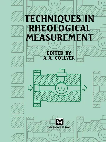 Cover of Techniques in Rheological Measurement