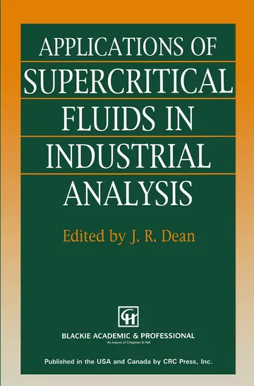 Cover of Applications of Supercritical Fluids in Industrial Analysis