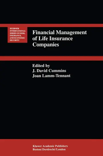 Cover of Financial Management of Life Insurance Companies